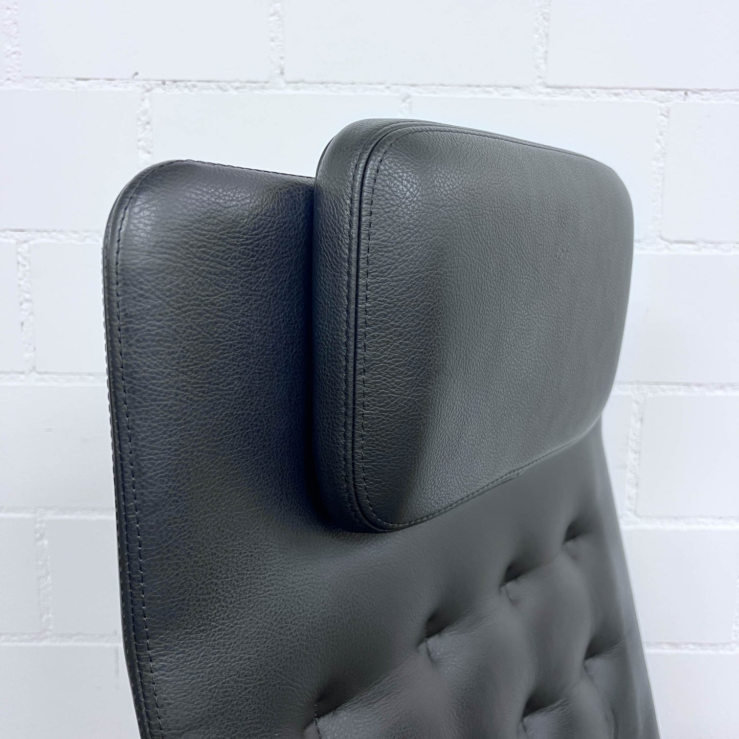 Bürodrehstuhl ID Trim L, Leder Schwarz, Antonio Citterio, Vitra, top Zustand