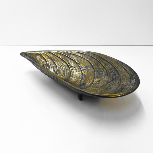 Messing Schale in Muschelform