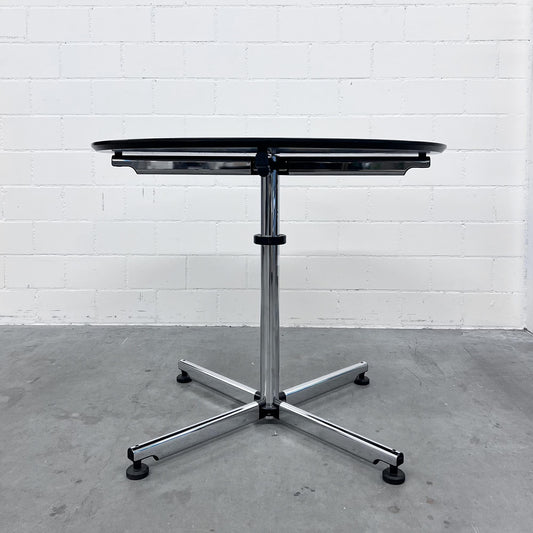 USM Kitos Tisch, rund, 90cm, Eiche schwarz, Q2