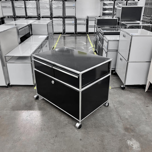 USM Organisationsmöbel, Graphitschwarz, 2 A6 Schubladen, Q3