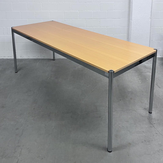 USM Tisch, Buche furniert, 200x75cm, Q3
