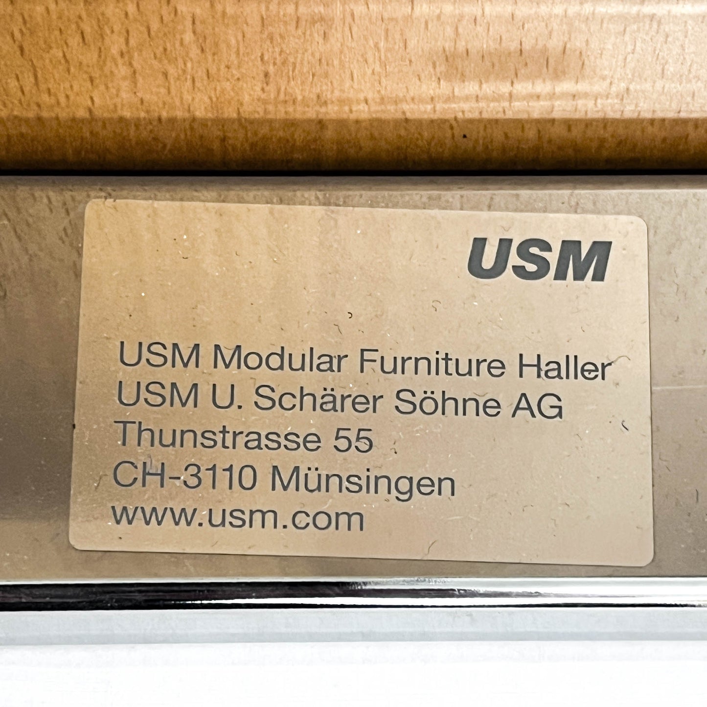 USM Tisch Buche Natur furniert, 200x100cm, Q2