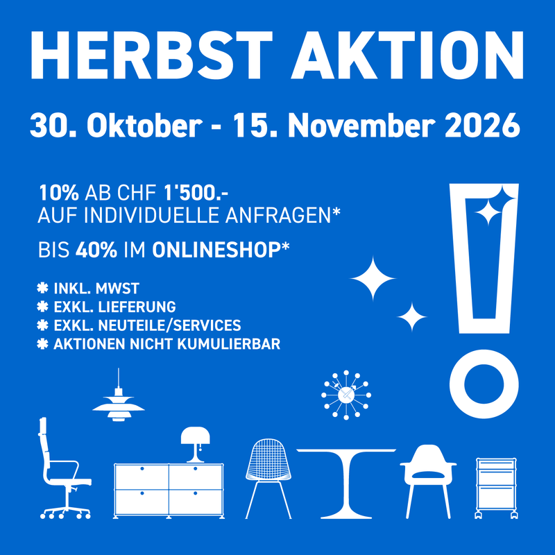 Herbstaktion: USM Occasionen & Designklassiker – 10 bis 40 %