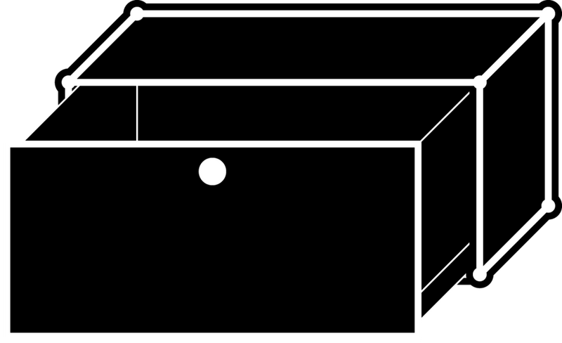 USM Ausziehtüre mit Einlegerahmen
