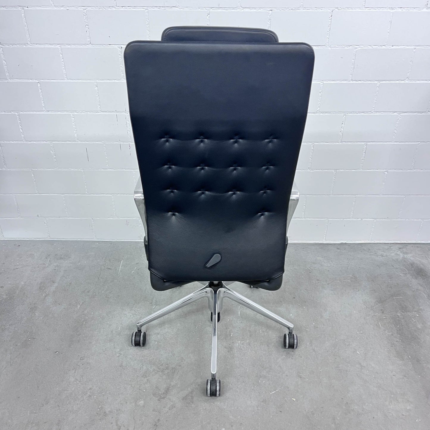 Bürodrehstuhl ID Trim L, Leder Schwarz, Antonio Citterio, Vitra, top Zustand