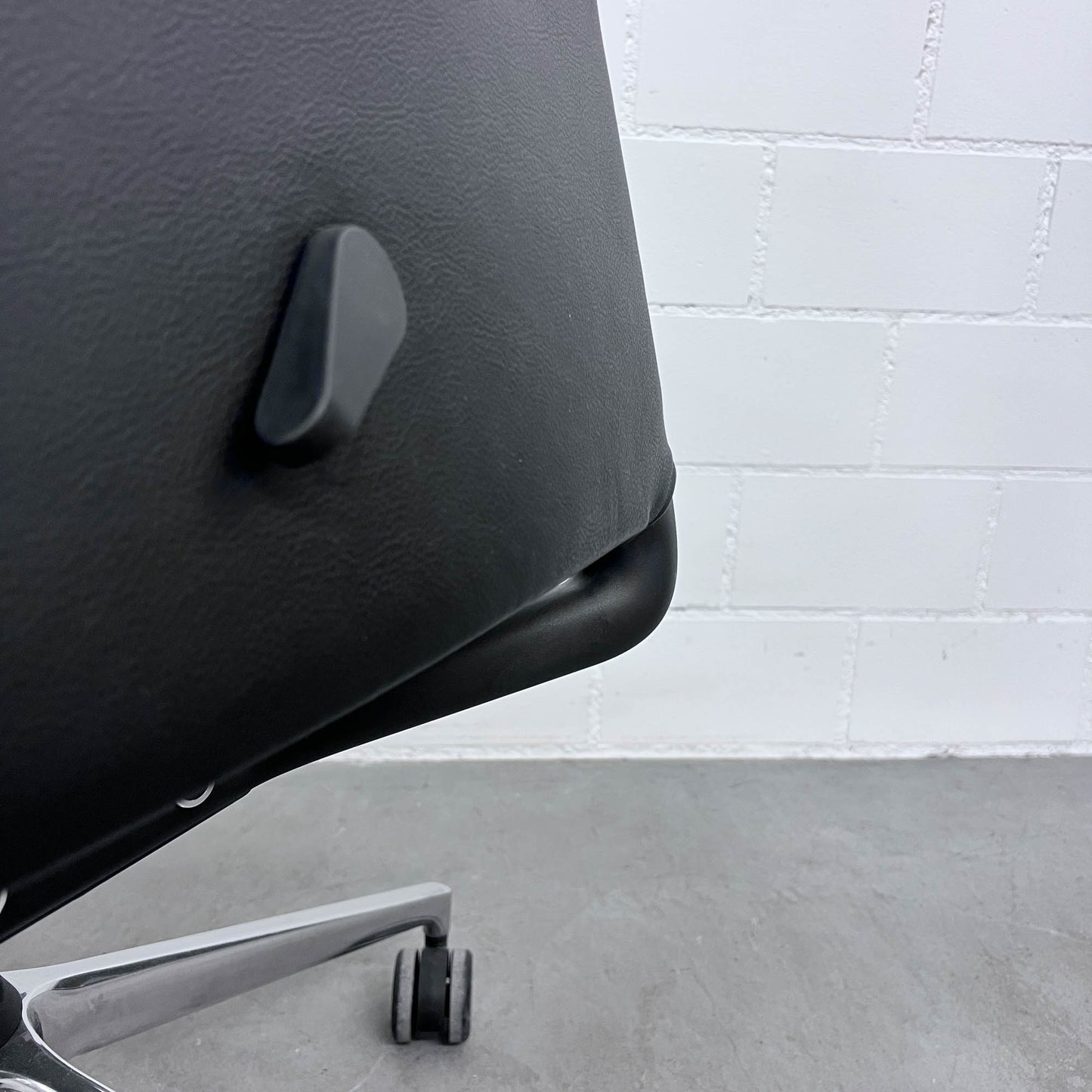 Bürodrehstuhl ID Trim L, Leder Schwarz, Antonio Citterio, Vitra, top Zustand