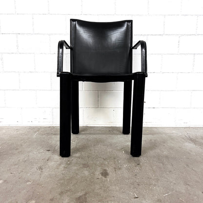 Stuhl, Corame, Leder, Schwarz