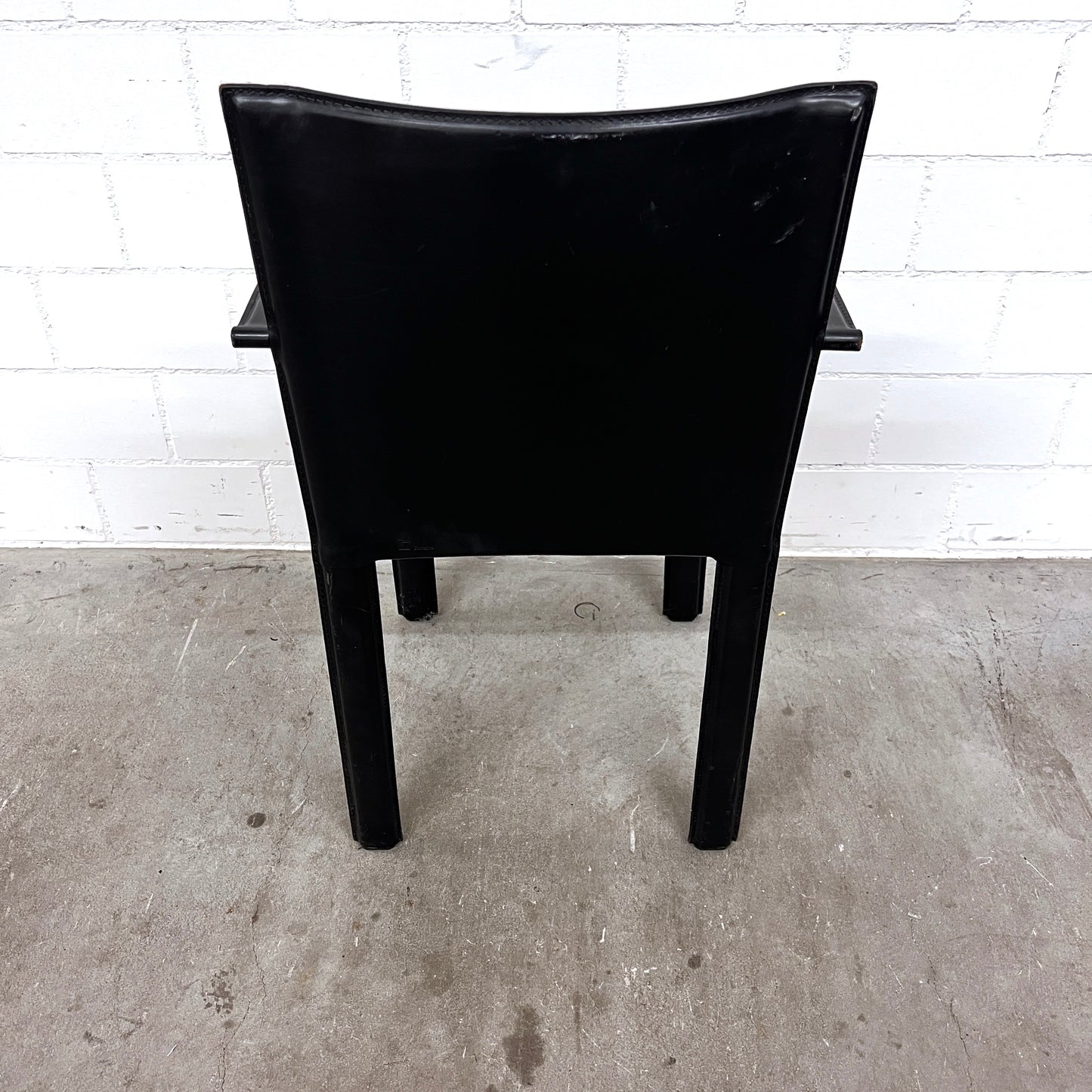 Stuhl, Corame, Leder, Schwarz