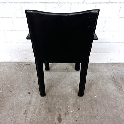 Stuhl, Corame, Leder, Schwarz