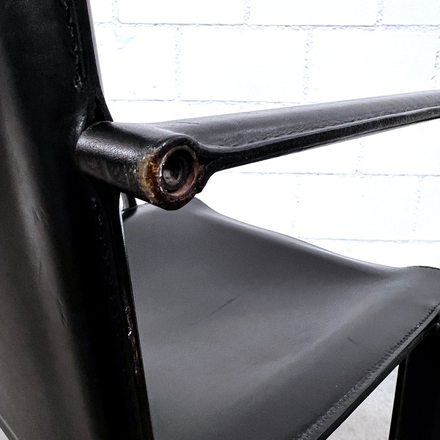 Stuhl, Corame, Leder, Schwarz