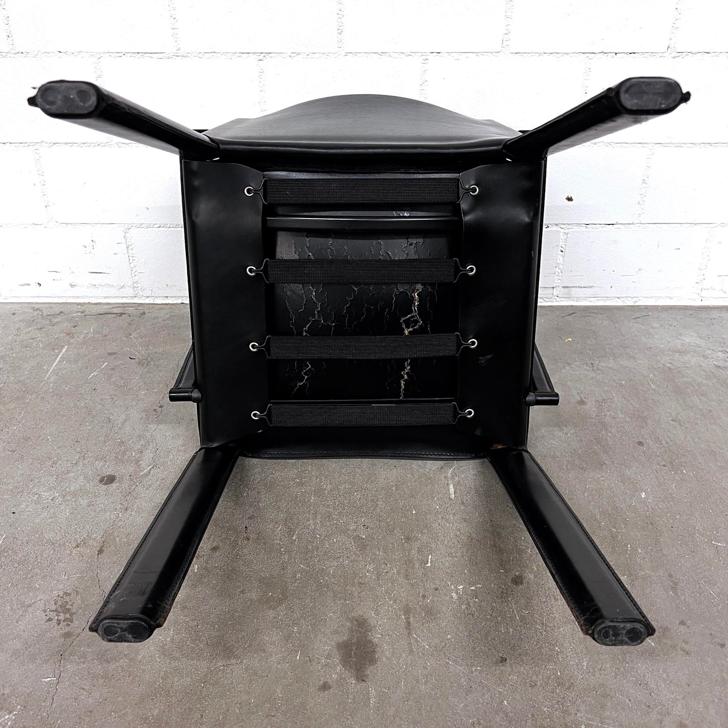 Stuhl, Corame, Leder, Schwarz