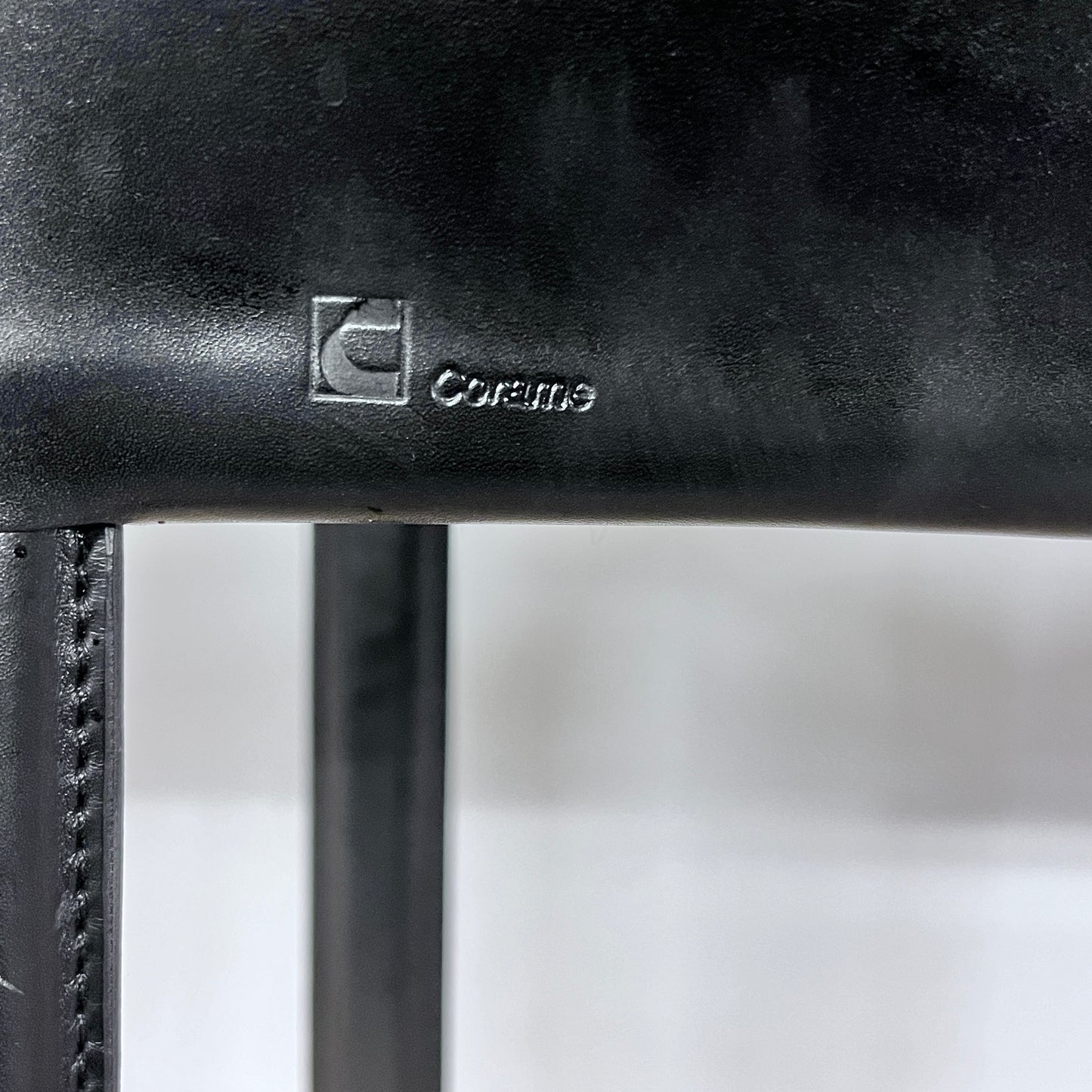 Stuhl, Corame, Leder, Schwarz