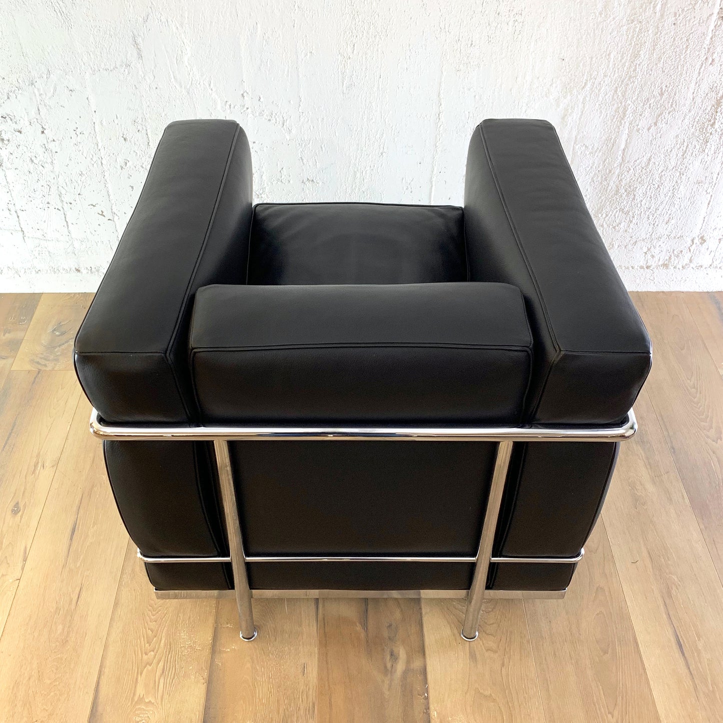 Sessel Le Corbusier LC2, Leder-schwarz