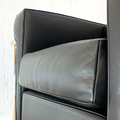 Sessel Le Corbusier LC2, Leder-schwarz