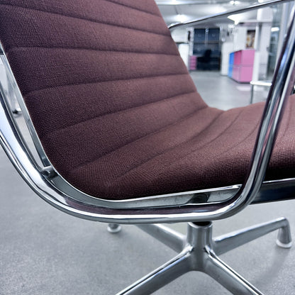 Eames Aluminium Chair Lounge, Herman Miller, Hopsak, braun