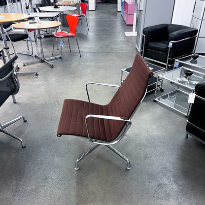 Eames Aluminium Chair Lounge, Herman Miller, Hopsak, braun