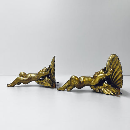 Zwei Engel mit Muscheln, Wanddekoration