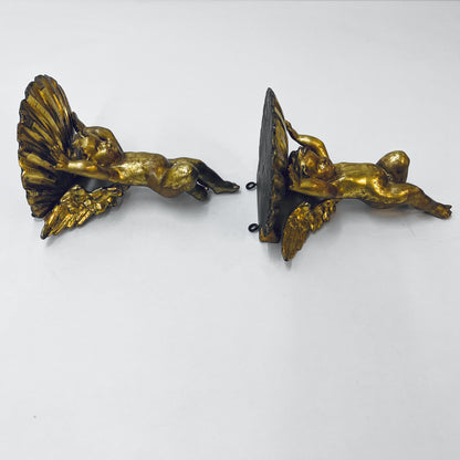 Zwei Engel mit Muscheln, Wanddekoration