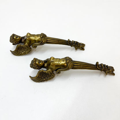 Engelfiguren-Paar, Messing