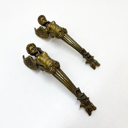 Engelfiguren-Paar, Messing