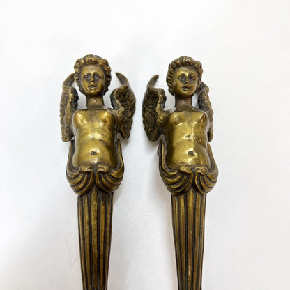 Engelfiguren-Paar, Messing