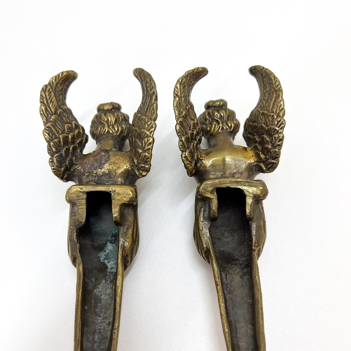 Engelfiguren-Paar, Messing
