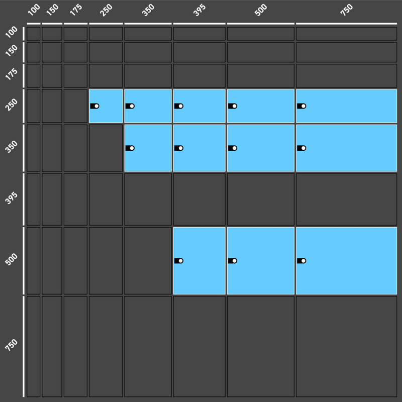 Glastüren (12 Grössen)