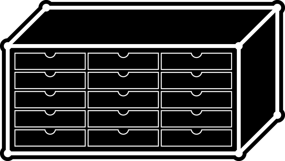 USM Inos Kastenset 5 Schubladen