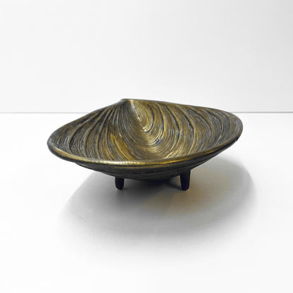 Messing Schale in Muschelform