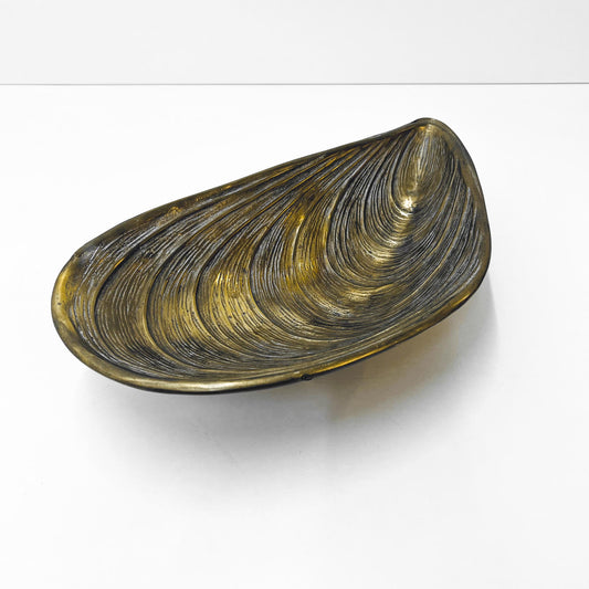 Messing Schale in Muschelform