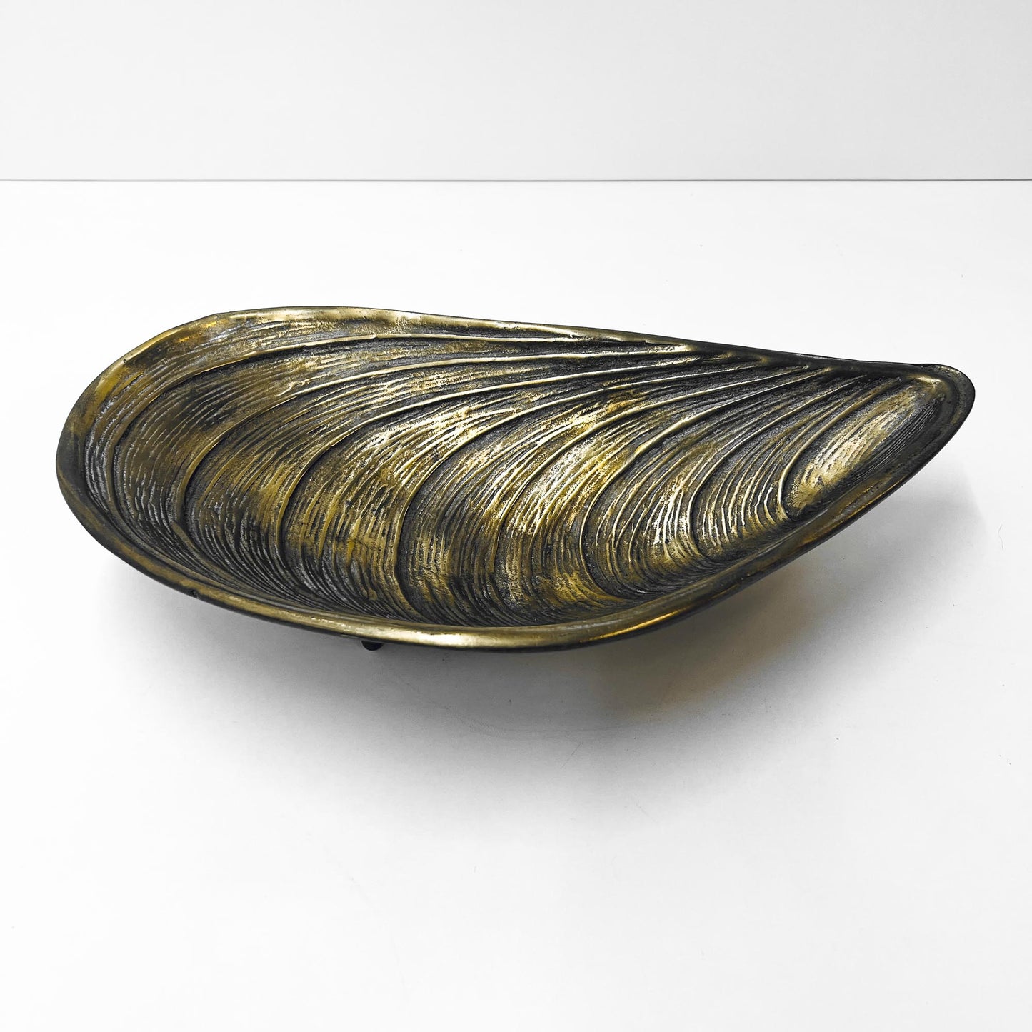 Messing Schale in Muschelform