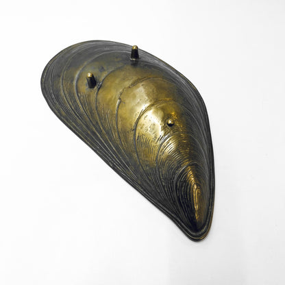 Messing Schale in Muschelform