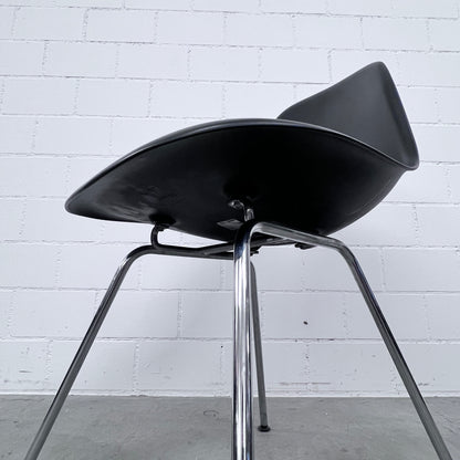 Plastic Chair RE, Schwarz von Vitra, Sitzhöhe 43cm