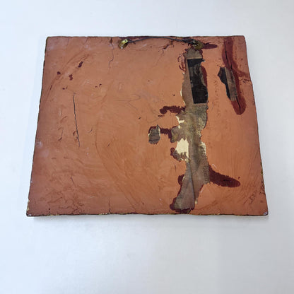 Relief-Bild mit Engeln aus Tonerde, goldfarbig