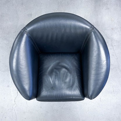 Sessel, Leder schwarz, Aura von Wittmann, Q2