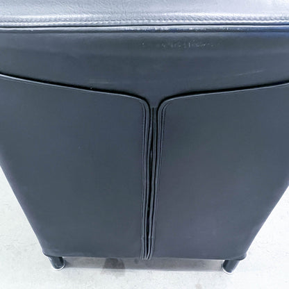Sessel, Leder schwarz, Aura von Wittmann, Q2