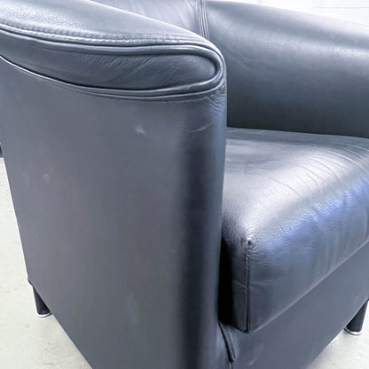 Sessel, Leder schwarz, Aura von Wittmann, Q2