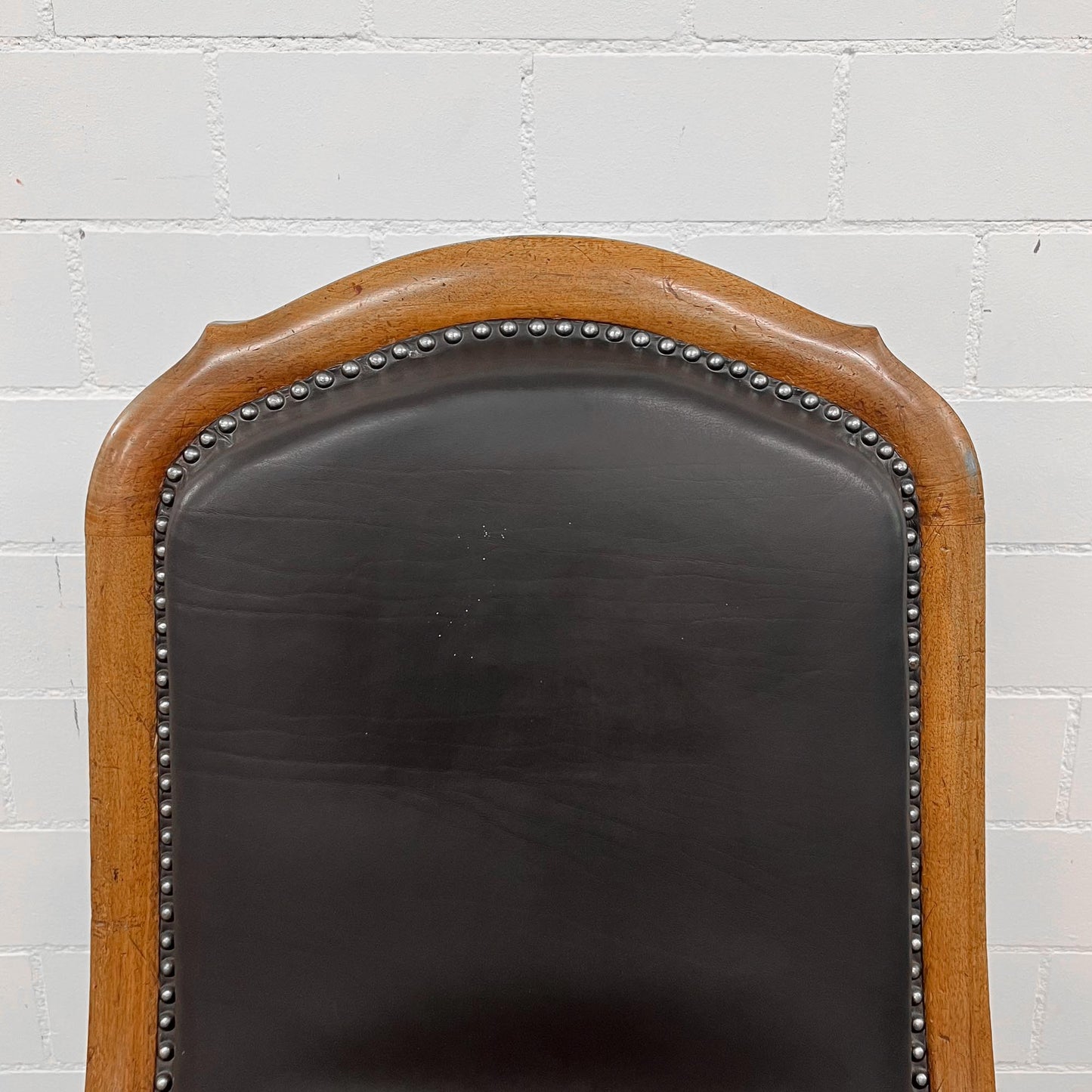 Ledersessel, Braun, Holz