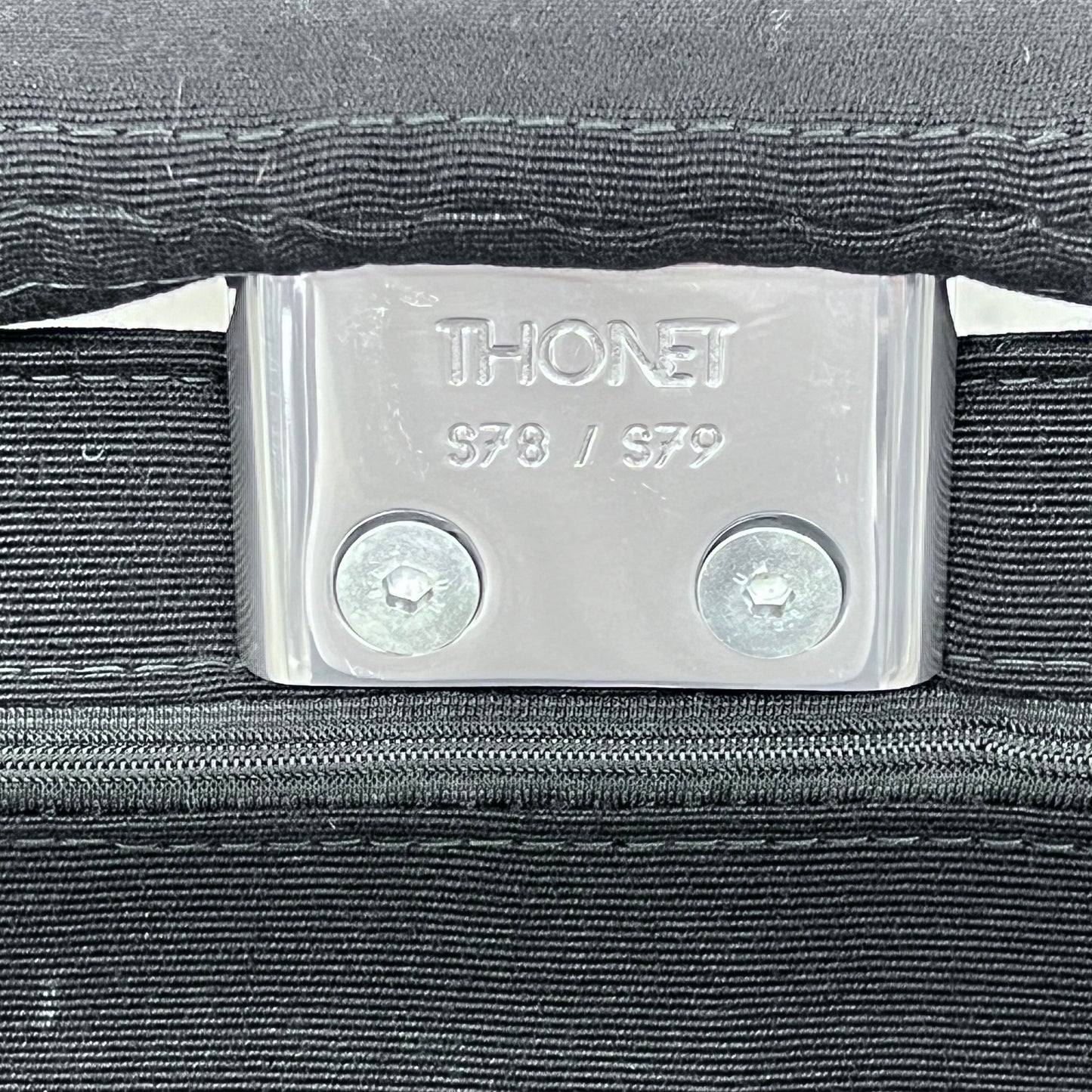 Thonet S78/S79 Freischwinger Stuhl Stoff schwarz Solutionpool