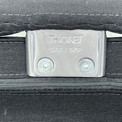 Thonet S78/S79 Freischwinger Stuhl Stoff schwarz Solutionpool