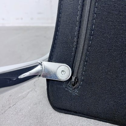 Thonet S78/S79 Freischwinger Stuhl Stoff schwarz Solutionpool