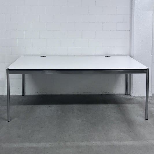 USM Tisch Advanced, Kunstharz Perlgrau, 200x100cm