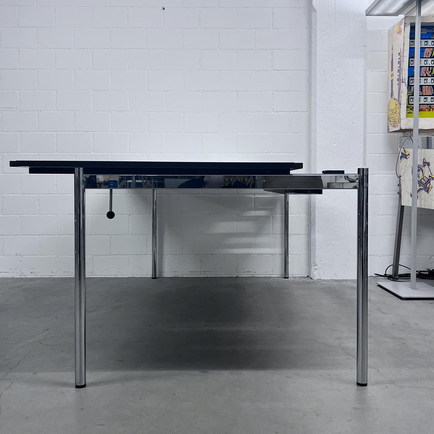 USM Tisch Advanced, Kunstharz Perlgrau, 200x100cm
