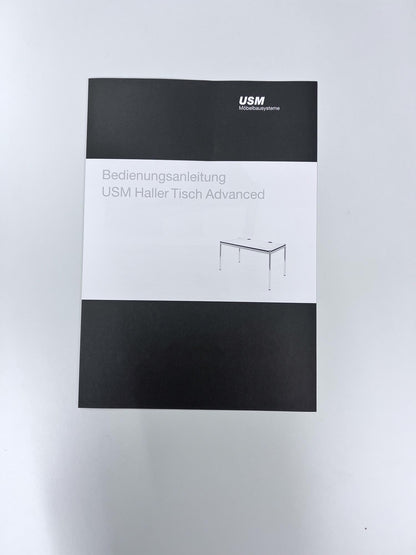 USM Tisch Advanced, Kunstharz Perlgrau, 200x100cm