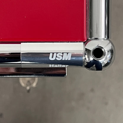 USM gebraucht-Korpus, Rubinrot, A4, A6, A7 Schublade