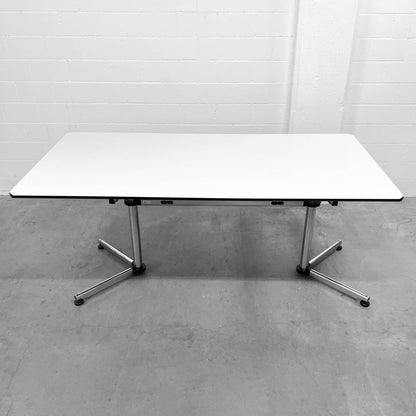 USM Kitos Tisch, 175x90cm, Kunstharz Perlgrau, Q1