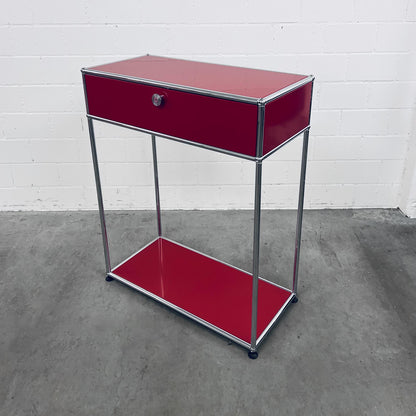 USM Konsole, Rubinrot, neuwertig