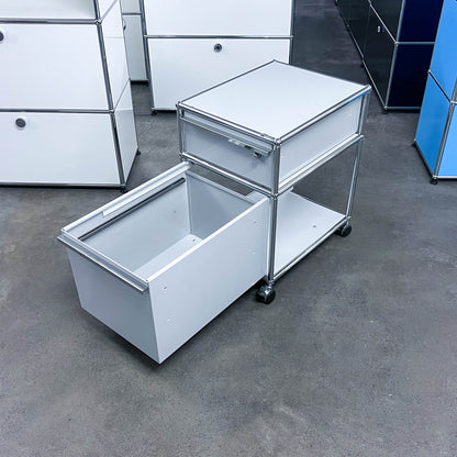 USM Rollkorpus, Lichtgrau, A4, A6 Schubladen, abschliessbar, Q2