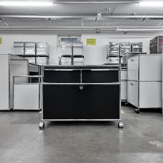 USM Organisationsmöbel, Graphitschwarz, 2 A6 Schubladen, Q3