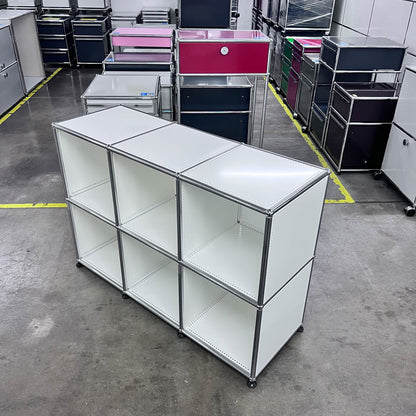 USM Regal, Reinweiss, 6 Fächer offen, Q1